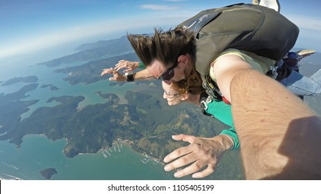 Sky Diving Tandem Self Portrait