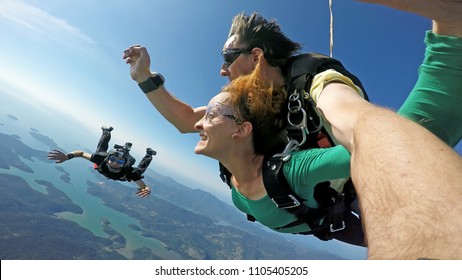 Sky Diving Tandem Self Portrait