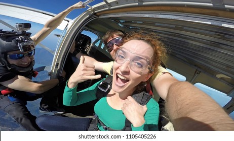 Sky Diving Tandem Self Portrait