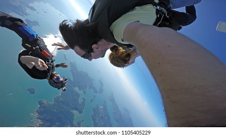 Sky Diving Tandem Self Portrait