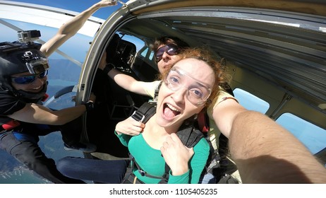 Sky Diving Tandem Self Portrait