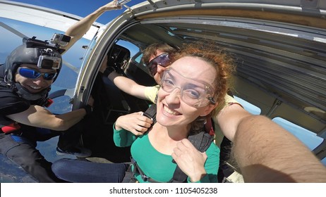 Sky Diving Tandem Self Portrait