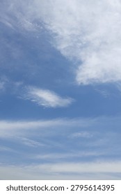 
It is a sky with feathery clouds.