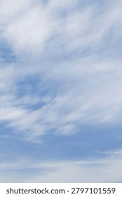 It is a sky with feathery clouds.