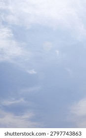 
It is a sky with feathery clouds.