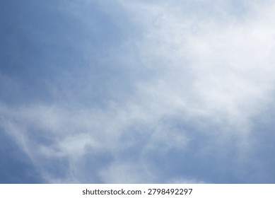 It is a sky with feathery clouds.