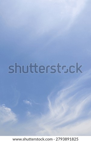 
It is a sky with feathery clouds.