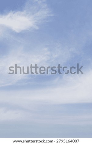 
It is a sky with feathery clouds.