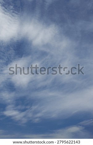 
It is a sky with feathery clouds.