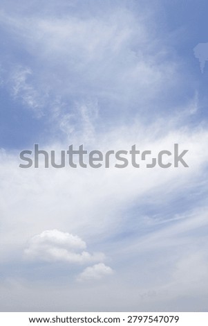 
It is a sky with feathery clouds.