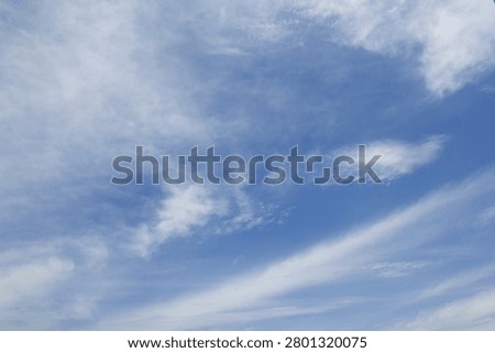 It is a sky with feathery clouds.