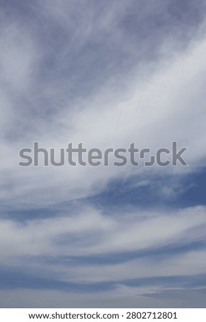 It is a sky with feathery clouds.