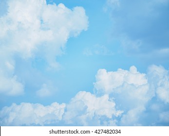 Sky, Fluffy Clouds.