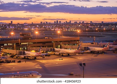 Sky Harbor Airport, Phoenix,AZ,USA May,8th,2016  March 2016 was the busiest month ever for Phoenix Sky Harbor International Airport. 