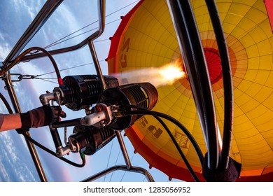 In The Sky, Inside A Hot Air Baloon.