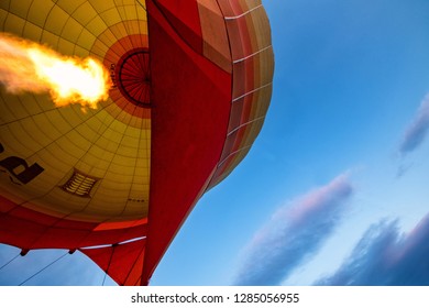 In The Sky, Inside A Hot Air Baloon.