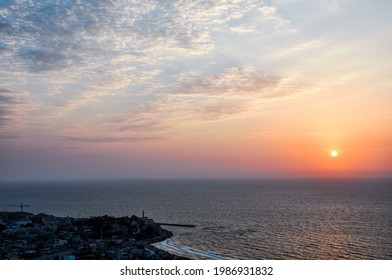 Sky Jaffa Beach Sea Sunset