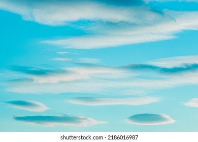 Sky nature lenticular cloud landscape blue color weather outdoor natural. - Shutterstock ID 2186016987