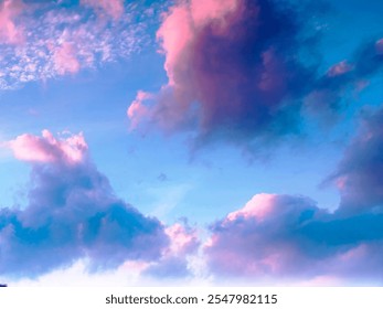 The sky is never the same every day. On a certain dusk, the light blue color
is mixed with a soft pink tinge.