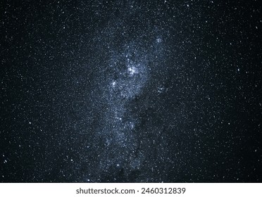 Sky, night and galaxy of stars in outer space on dark background for astronomy, universe or light. Black, telescope and planet in cosmos, solar system or constellation glow for interstellar backdrop - Powered by Shutterstock