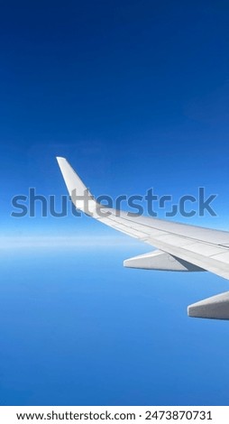 the sky overlooking the plane