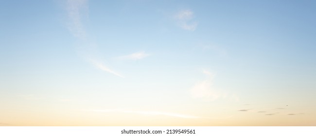 sky panorama Natural colors Evening sky Shine new day for Heaven, The light from heaven from the sky is mystery,
				 In the twilight golden atmosphere, Modern sheet structure design, New Banner Web 2023