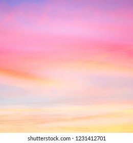 sunset colored pastel sky