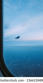 Sky from plane window