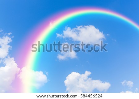 Sky and rainbow