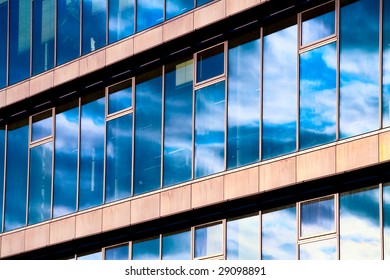 sky reflection building