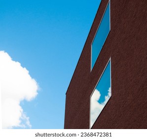 Sky reflection on a window