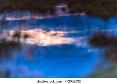 Sky reflection in water