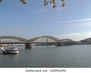 Sky and river and big bridge