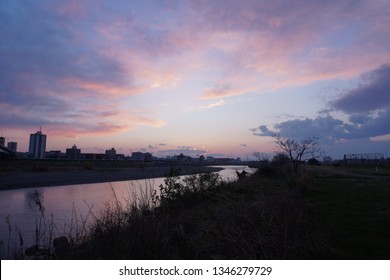Sky And River At Magic Hour