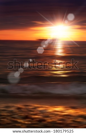 Baltic Sea at the end of the day