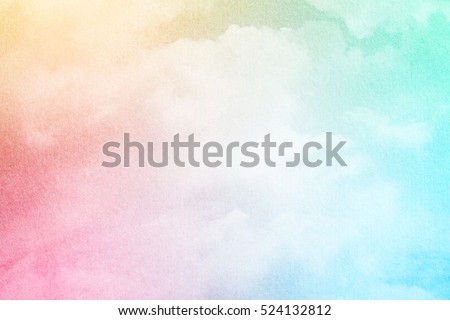sky and soft cloud with pastel color filter and grunge texture, nature abstract background              