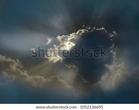 Similar – Image, Stock Photo Strahlemann 5000 Clouds