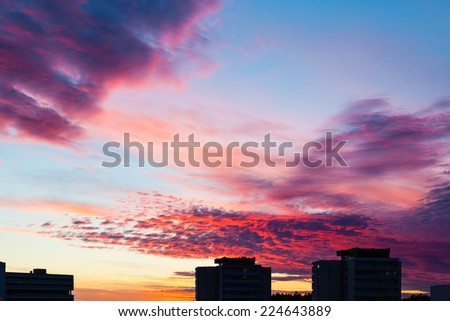 Sky in sunset