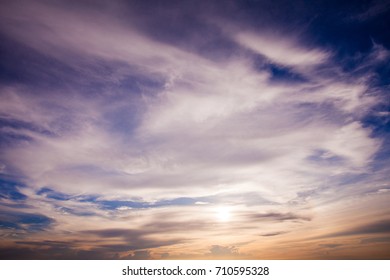 Sky at sunset for back ground