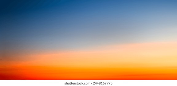 Sky Sunset Cloud Sunrise background Blue Gold Sun Clear Horizon Beauty Sunny Day Light View Clean Bright Cloudy Nature Summer Heaven Wallpaper Cloudscape Outdoor High Sunlight Fluffy Landscape. - Powered by Shutterstock