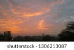 The sky at sunset in egypt