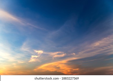 sky sunset or sunrise background cloud yellow cloudy light morning nature - Shutterstock ID 1883227369