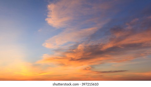 the sky in the sunset time - Shutterstock ID 397215610