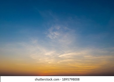 The sky at sunset, twilight colors beautifully. Natural background - Shutterstock ID 1895798008