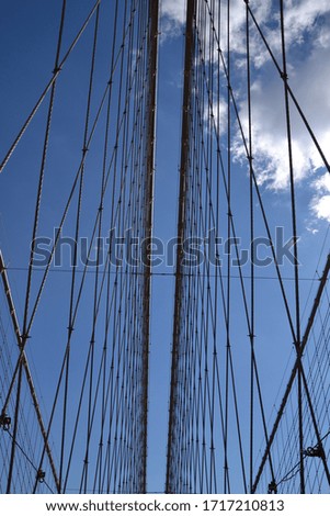 Similar – Image, Stock Photo over the bridge New York