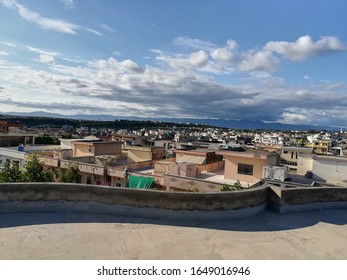 sky view with clouds moving around