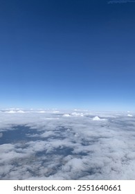 sky view from the plane 