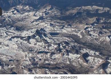 Sky view of a white summit mountain range in the Nevada, USA. Picture date is : 29 july 2019 - Shutterstock ID 2001441095