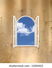 sky view from a window