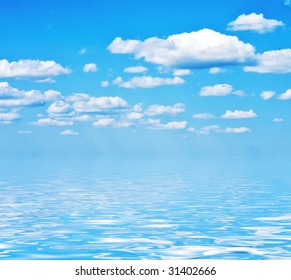 Sky, Water, Horizon